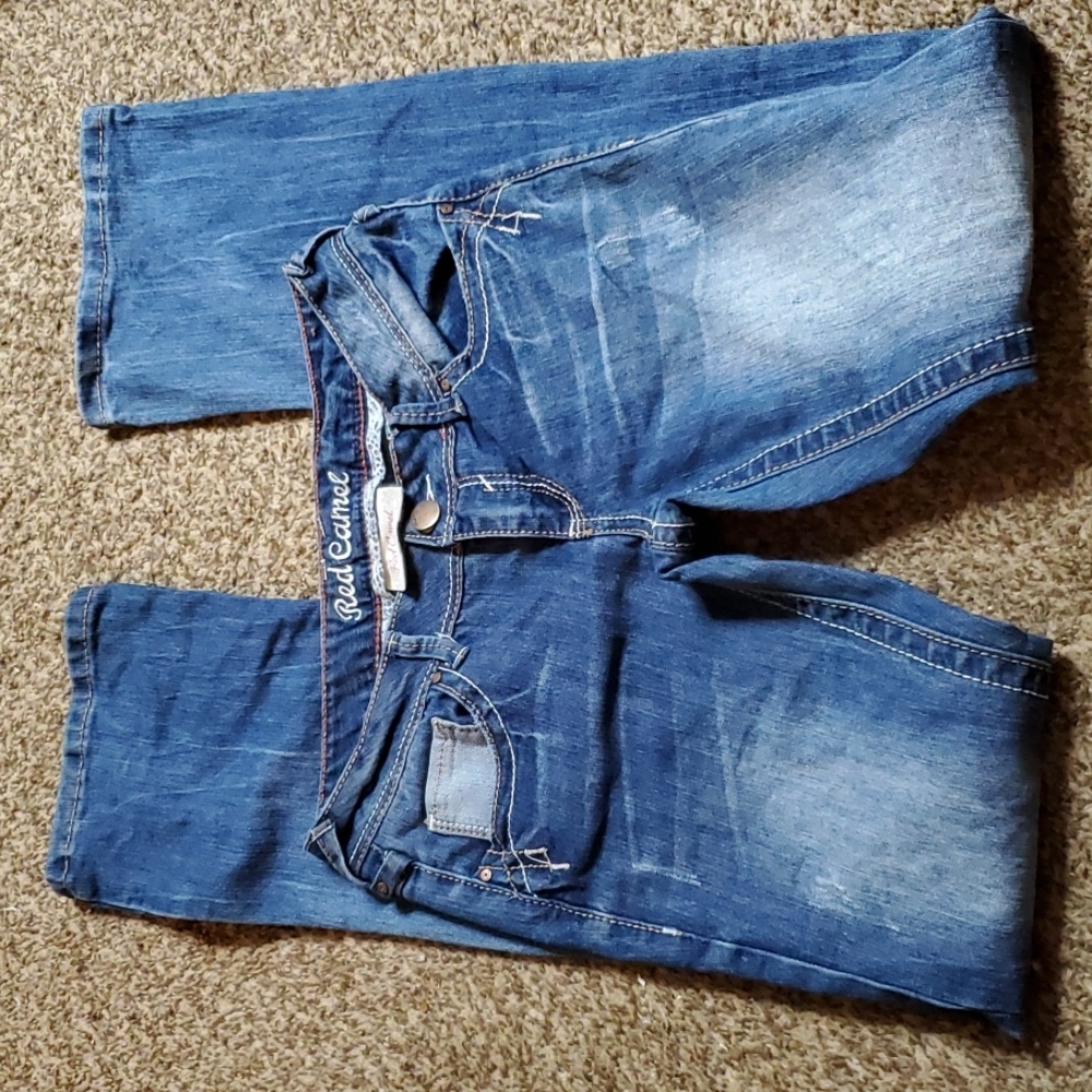 Red camel bootcut jeans size 3 inseam 31 1/2.